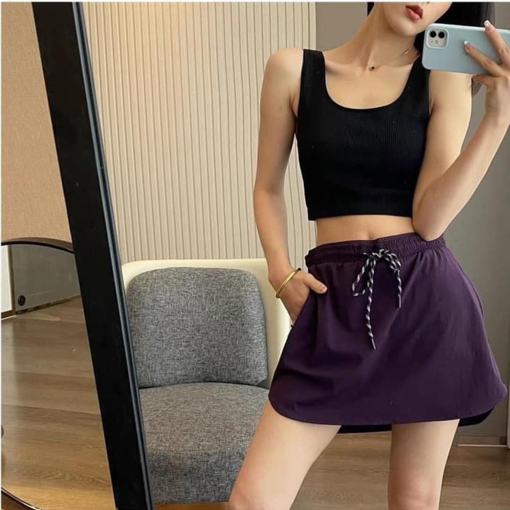 WOVEN TREK Ladies skort (purple)